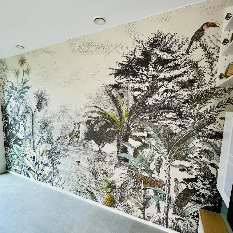 Pose de papier peint panoramique - Anzadli Peinture - Liege - Seraing - Grace Hollogne